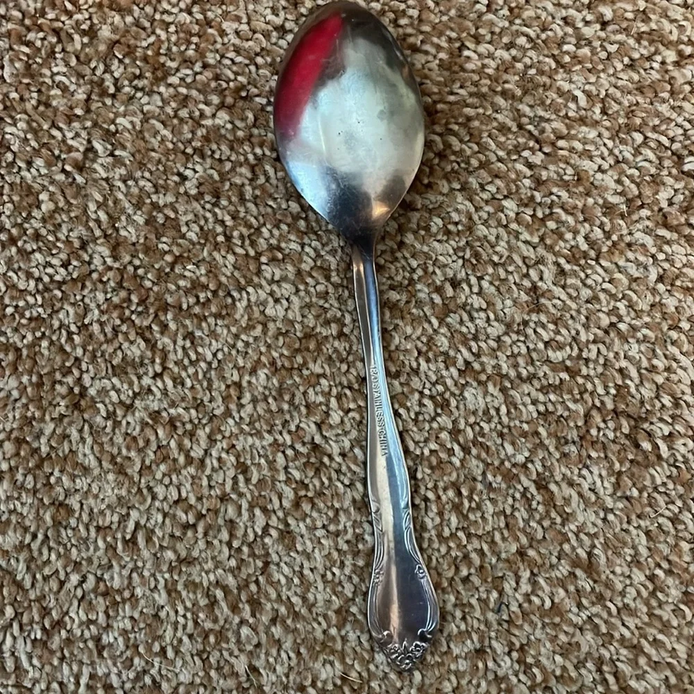 Stainless Steel Rose Pattern China teaspoon